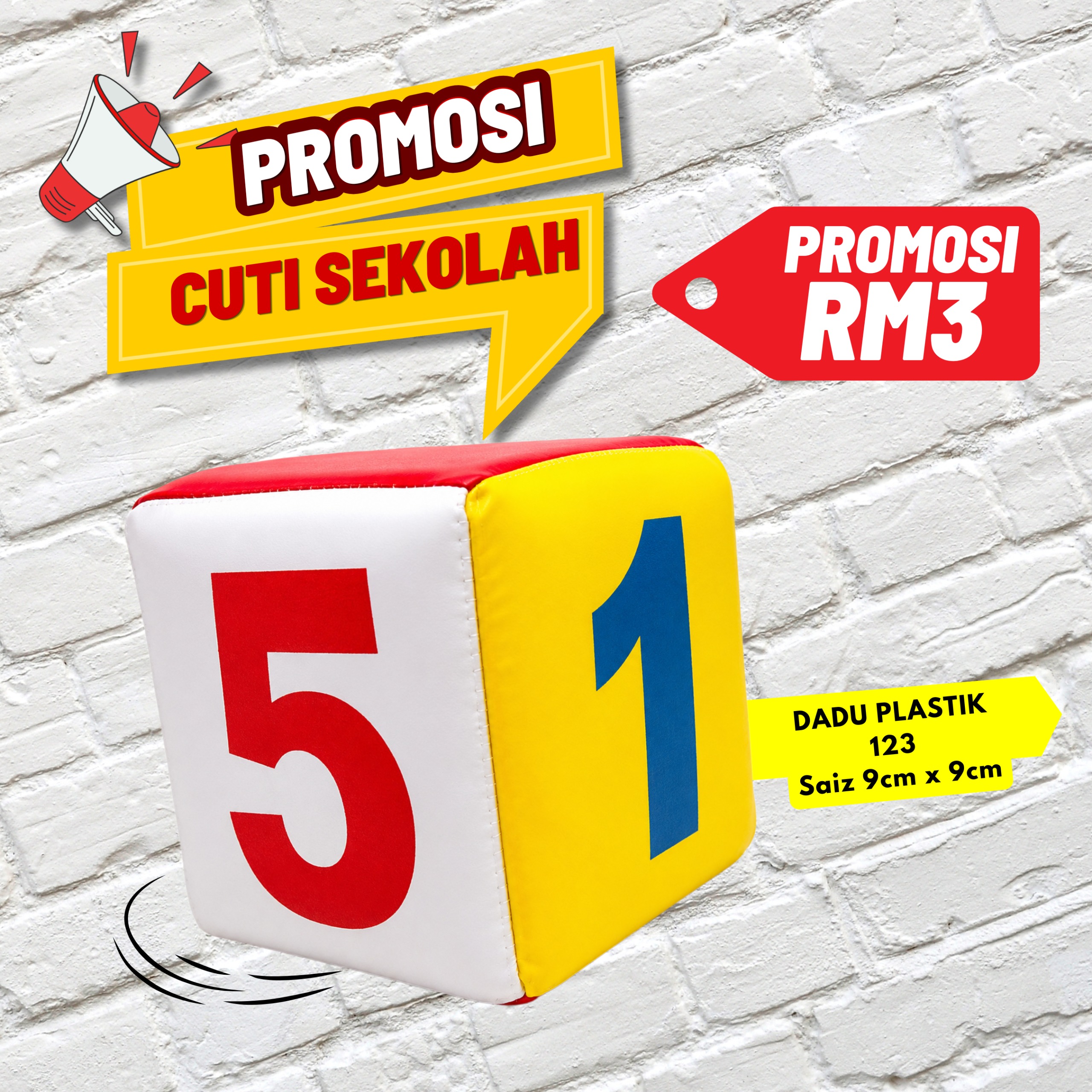 Dadu Plastik 123