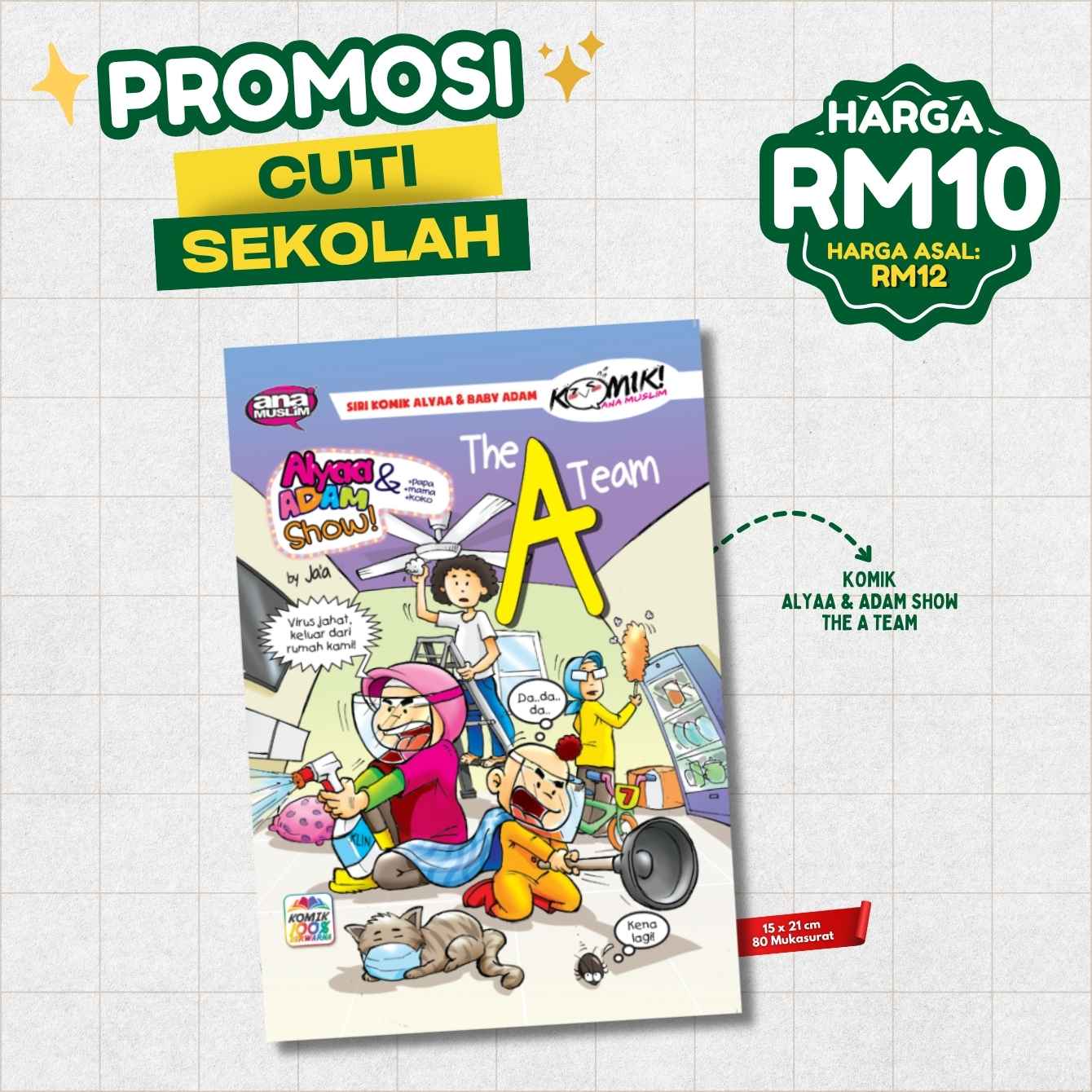 Alyaa & Adam Show - The A Team- Komik Kanak-Kanak