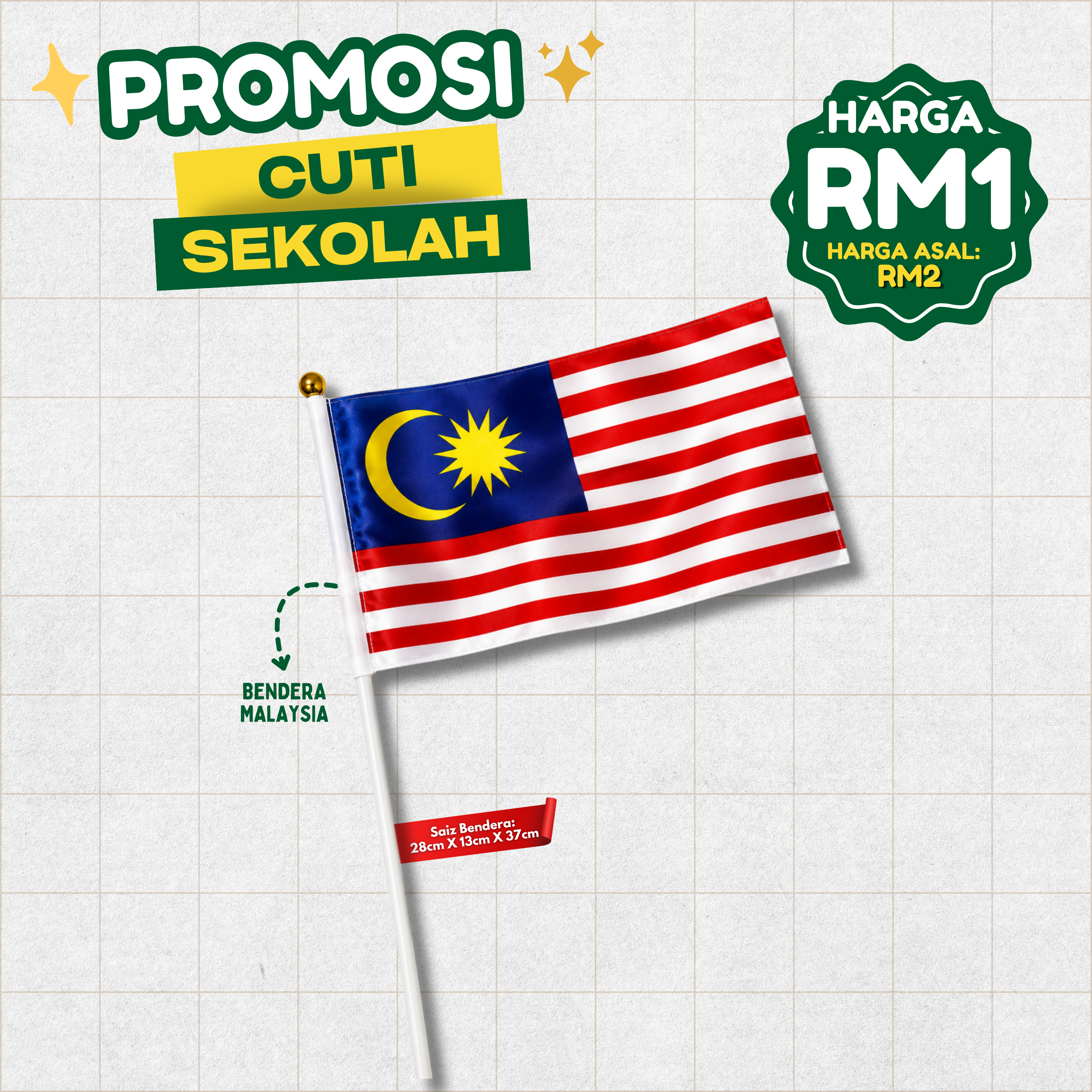 BENDERA MALAYSIA (LOOSE)