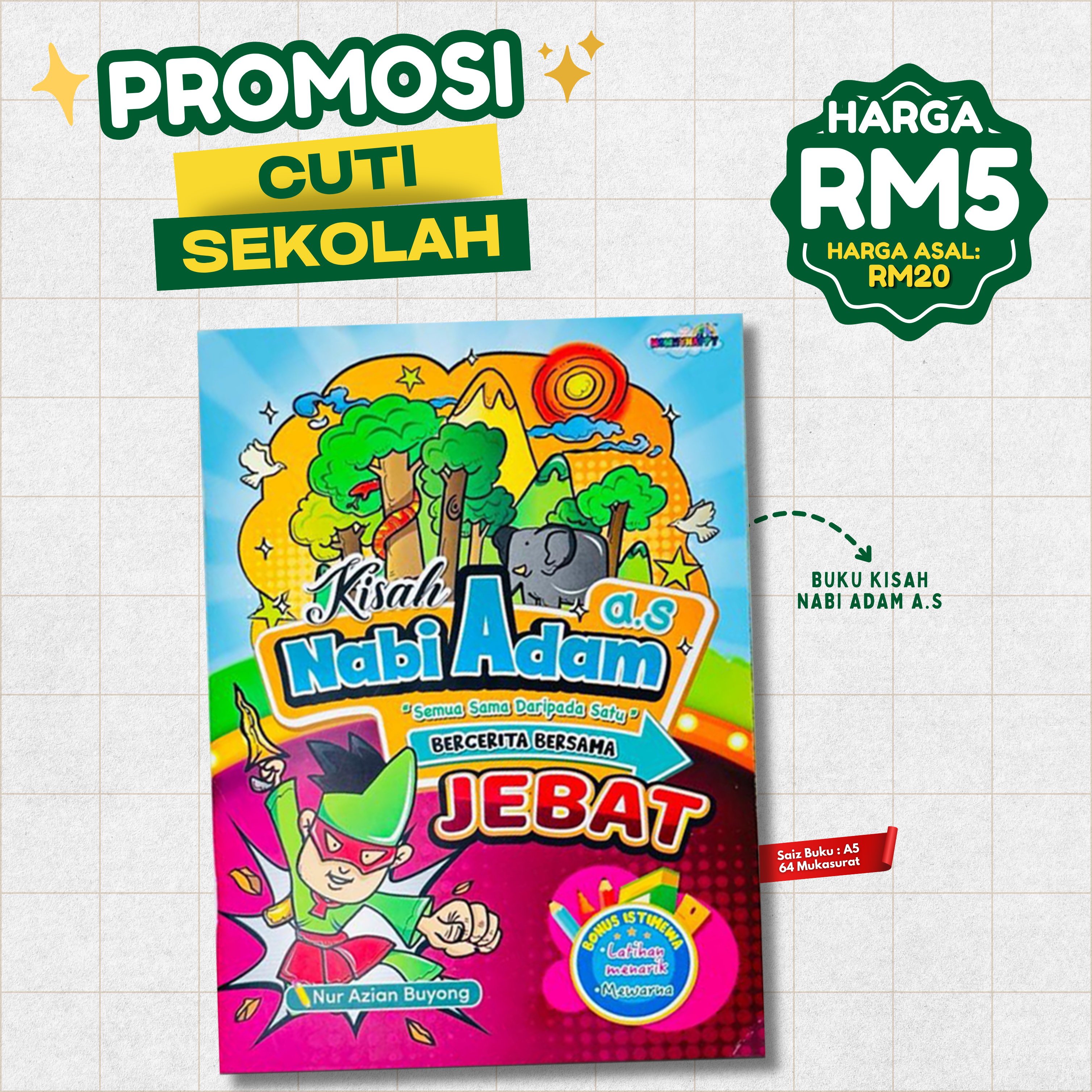 Buku Cerita Komik Kisah Nabi Adam