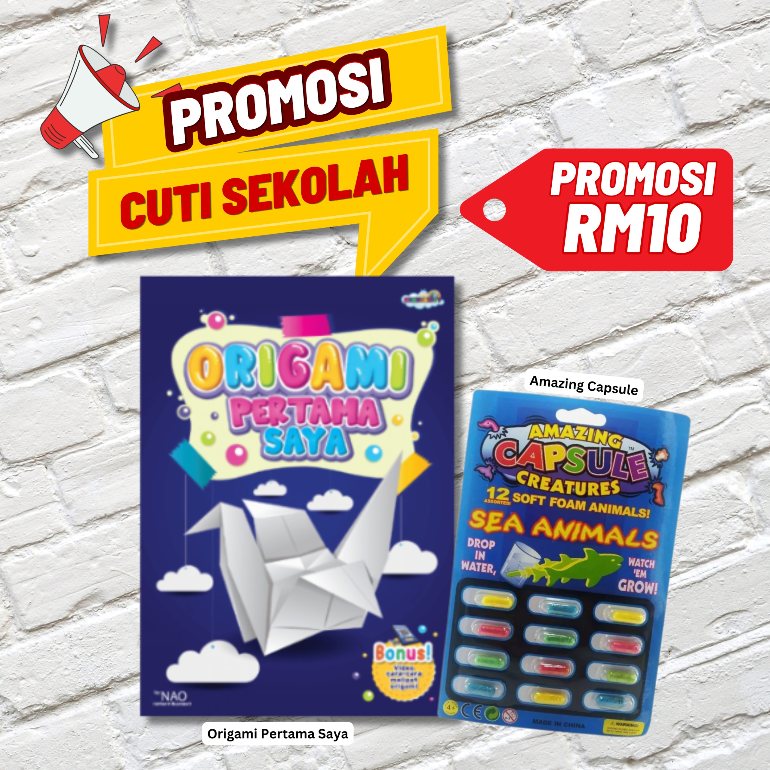 BUKU ORIGAMI + AMAZING CAPSULE BLUE